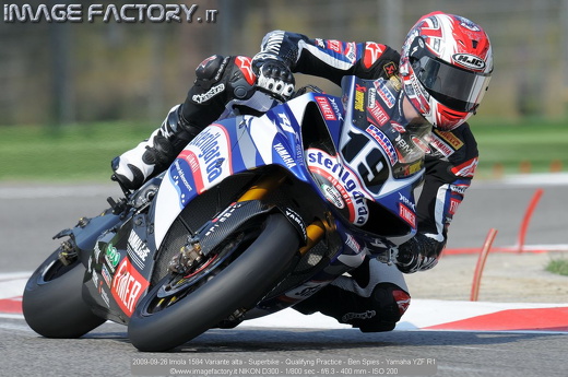 2009-09-26 Imola 1584 Variante alta - Superbike - Qualifyng Practice - Ben Spies - Yamaha YZF R1